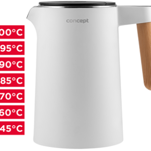 Concept Rychlovarná konvice s regulací teploty 1,5 l Salt  a  Pepper RK3300