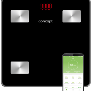 Concept Osobní váha diagnostická 180 kg PERFECT HEALTH, černá VO4001