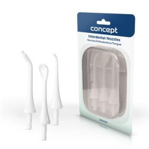 Concept Náhradní hlavice k dentální sprše PERFECT SMILE ZK402x, ZK4030, white, set 3 ks ZK0003