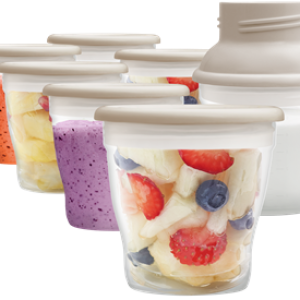 Concept Zásobníky na uskladnění mateřského mléka s adaptérem KIDO, set 7 ks ZM4000