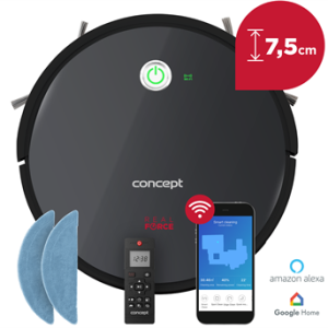 Concept VR3000 Robotický vysavač s mopem 2 v 1 REAL FORCE