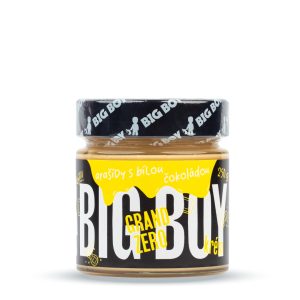 BIG BOY® Grand Zero bílé – Arašídový krém s bílou čokoládou bez cukru 250g