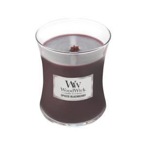 Vonná svíčka WoodWick střední – Spiced Blackberry