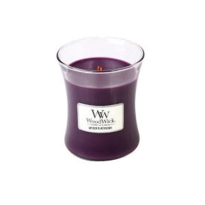 Vonná svíčka WoodWick malá – Spiced Blackberry 85 g